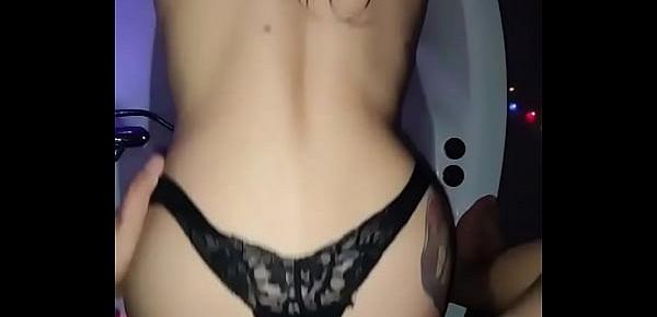 Sex in the bathroom with a young beauty